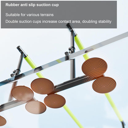 HUDABAIDI Parallel Bars for Physical Therapy, 6.57Ft, Height Adjustable, Black and Green