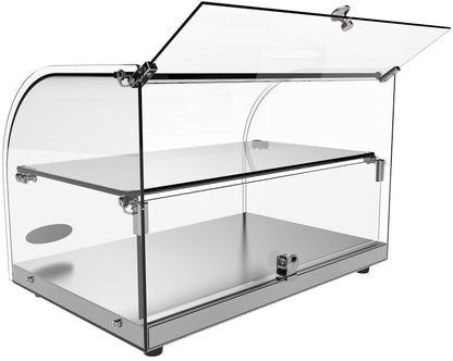 KoolMore - DC-2C 22" Commercial Countertop Bakery Display Case with Front Curved Glass and Rear Door - 1.5 cu. ft.