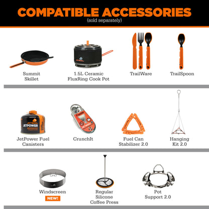 Jetboil Zip 0.8L Portable Fast Boil Stove with Easy-Turn Knob Igniter for Backpacking and Camping, Propane/Isobutane Burner, New for 2026 – Duck Camo