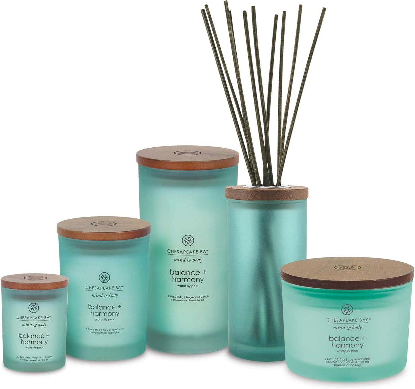 Chesapeake Bay Candle Scented Candle Balance + Harmony (Water Lily Pear) for Coffee Table Home Décor