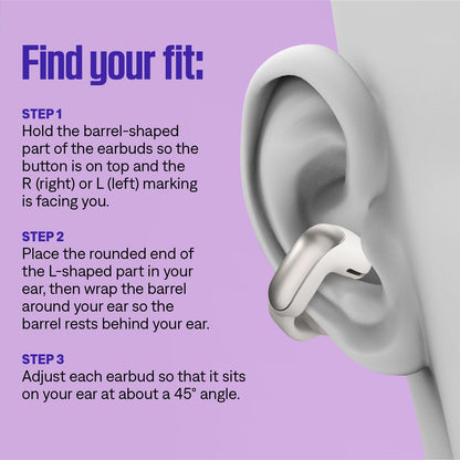Bose Ultra Open Earbuds - Bluetooth Open Ear Earbuds with OpenAudio for Awareness, Clip-On Design for Comfort, Water Resistant, Up to 48 Hrs of Playtime, Sunset Iridescent - Limited Edition Color