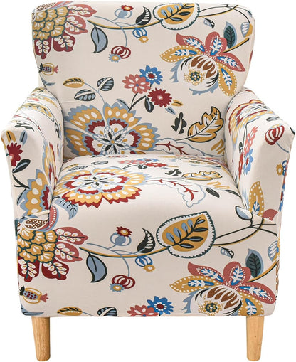 1-Piece Sofa,B61 CRFATOP Stretch Modern Banquet Armchair Slipcover Accent Chair Covers with Arms Soft Chair Slipcovers