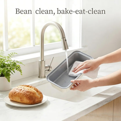 13x4 Inch 3-Pack, Loaf Pan Nonstick Carbon Steel Bread Pan for Even Baking, Long Baking Pan for Homemade Sourdough