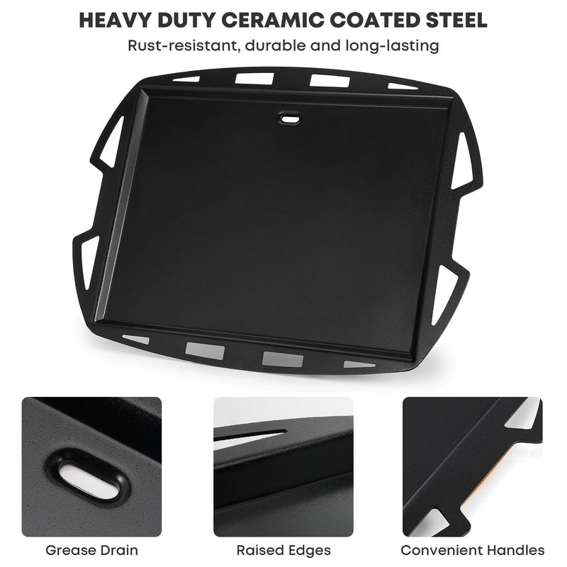 Stanbroil Cooking Griddle Insert for Weber Q300/Q3000 Series Grills, Nonstick Full Size Griddle Plate for Weber Q3000 Q3100 Q3200 Q300 Q320 Grills