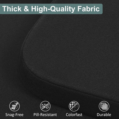 17" 16" 2", Shinnwa Dining Chair Pads, Patented Design Memory Foam Kitchen Chair Cushions with Ties and Washable Cover
