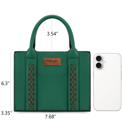 Wrangler Mini Tote Bag for Women Cute Small Satchel Purse Top-handle Handbag with Strap