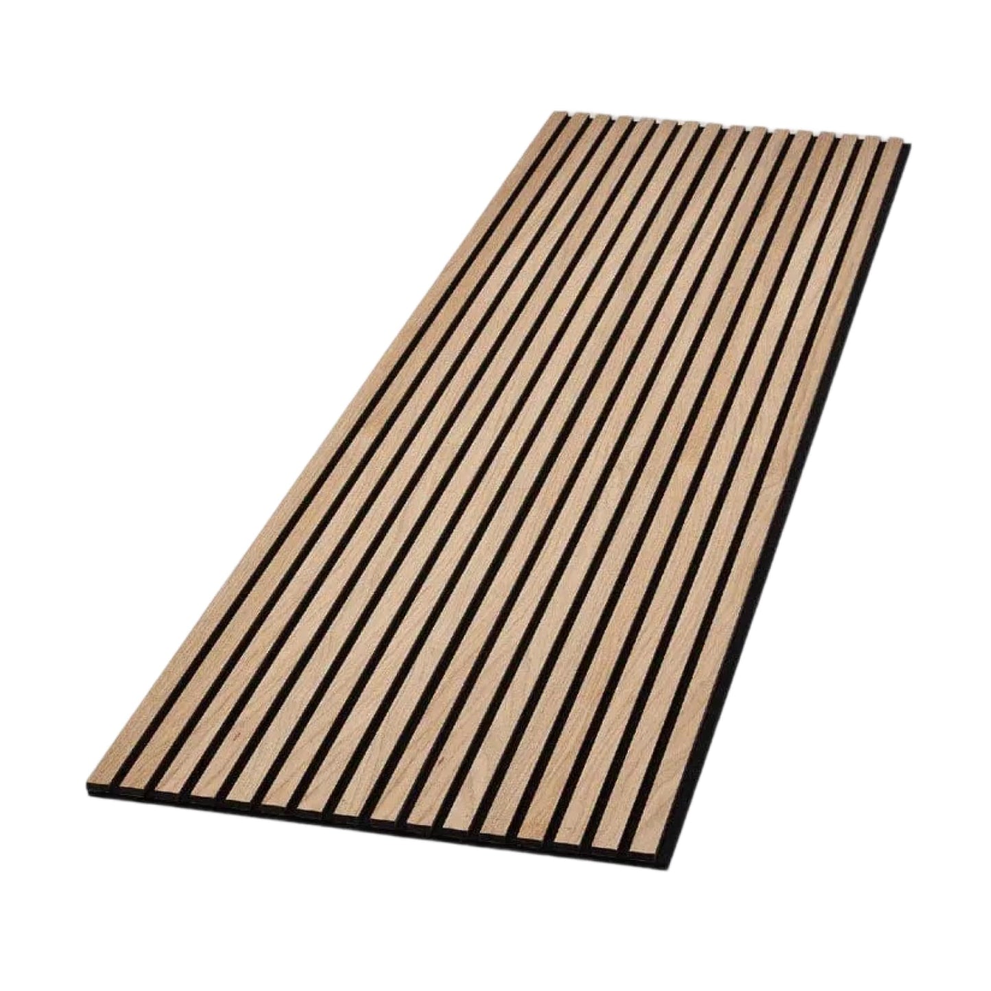 WVH Luxury American Oak Acoustic Slat Wood Wall Panels, Measures 118.11" x 25.20", Premium Finish, Interior Decor for Walls & Ceilings, Noise Cancelling & Sound Absorbing for Home & Office, 2pcs