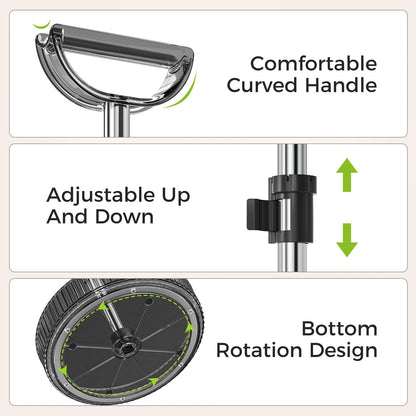 2-Tier Lazy Susan 360° Rotating Turntable Organizer Rack with Handles Height Adjustable, Spice Rack Holder Organizer for Cabinet, Pantry Organizers Bathroom Countertop Storage (Dark Gray)