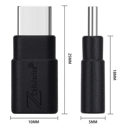Cellularize USB C Extender Adapter Straight (2 Pack) 40Gbps 240W Cable Extension Type-C Low Profile Male to Female Thunderbolt QC & Data Transfer for USB-C Devices
