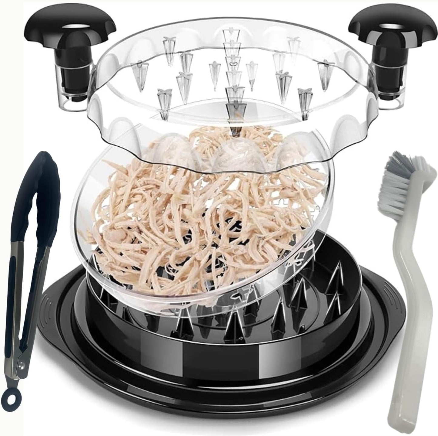 Generic Large Chicken Shredder Tool Twist Action- Visible Chicken Breast Meat Shredding, Ergonomic Anti-slip Handle
