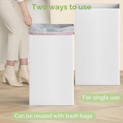 4 Pack 30 (30" 14" 14" Magicheap Extra Large Disposable Trash Cans, Reusable Portable Garbage Can, Gallon H x W x D)