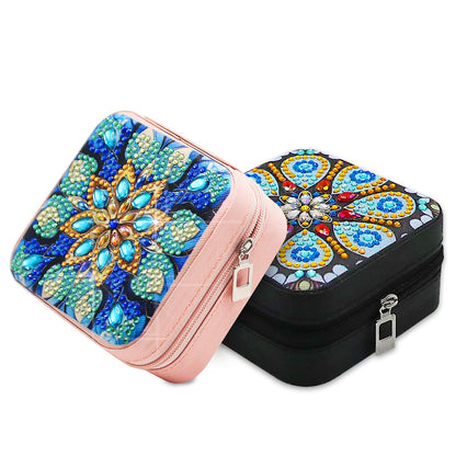 CharySim 2 PC Diamond Art Jewelry Boxes Kits for Adults Diamond Gem Art Kit Paint by Dots Crafts Kits for Birthday Gift Women Relaxing Craft Kit Calming Gift DIY Bedazzling Art (Mandral)