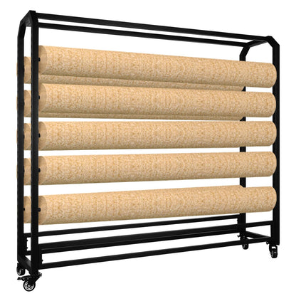 Fabric Roll Storage Rack Large Textile Fabric Display Rack Vinyl Roll Holder