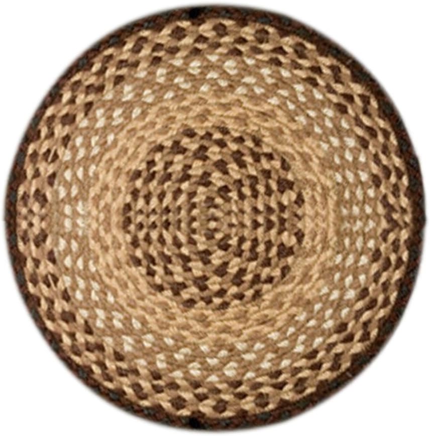 Earth Rugs Chair Pad, 15.5", Chocolate/Natural