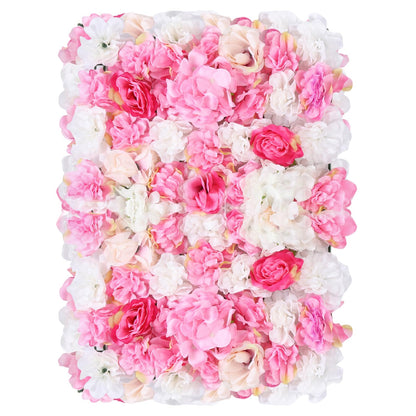 Gdrasuya10 20x Artificial Flower Wall Panels Backdrop Wedding Party Background Venue Decor