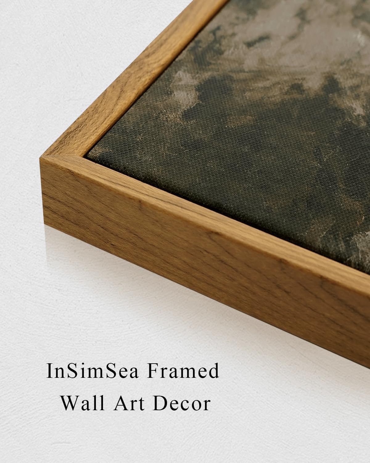 InSimSea Square Framed Canvas Wall Art, Farmhouse Poplars Natural Landscape Prints for Bedroom Living Room