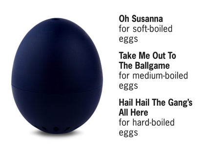 BrainStream BeepEgg Basic - Egg Timer with Musical Alerts, Plays Tunes When Eggs Reach Doneness - Works for All Egg Sizes, Fun & Reliable Kitchen Gadget, Made in Germany (Nightblue)