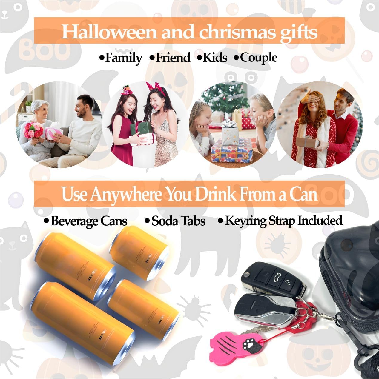 1Pc Soda Can Opener and Cover,Easy Soda Tab Opener with Stylish Drink Protectors for Long Nails,Reusable Beverage