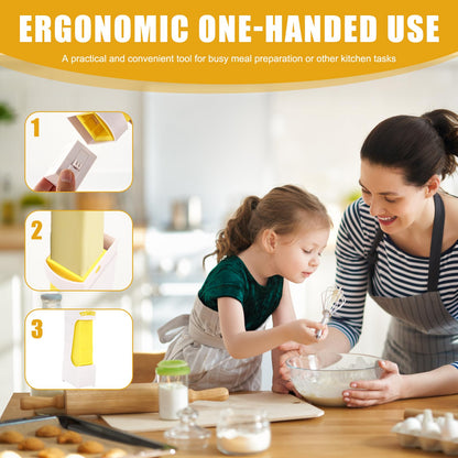 EPBRVV 2Pcs Butter Cutter, One Click Stick Butter Cutter Slicer Single Stick, Portable Butter Slicer, Cheese Splitter, Can Cut Butters Into Strips Or Cubes, for Bread, Cakes, Cookies