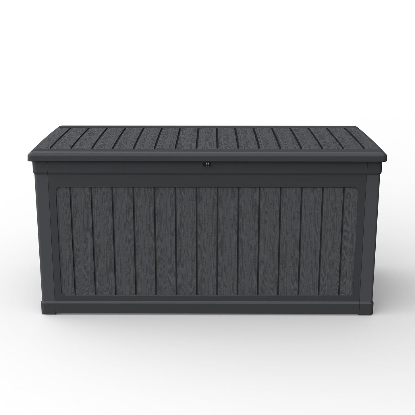 Seeheool 260 Gallon Large Outdoor Storage XXL Deck Box for Patio Furniture, Outdoor Cushions, Garden Tools and Sports/Pools Equipment, Waterproof Resin, Lockable, Black