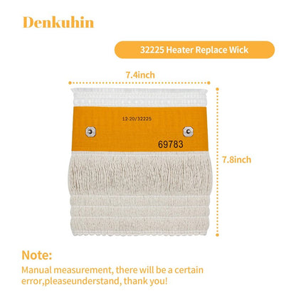 Denkuhin 32225 Kerosene Heater Wick Replacement for Kero World KW-24 (A-H), Dyna-Glo RMC-95C, DURAHEAT DH2300, Heating Wicks for Cotton/Fiberglass