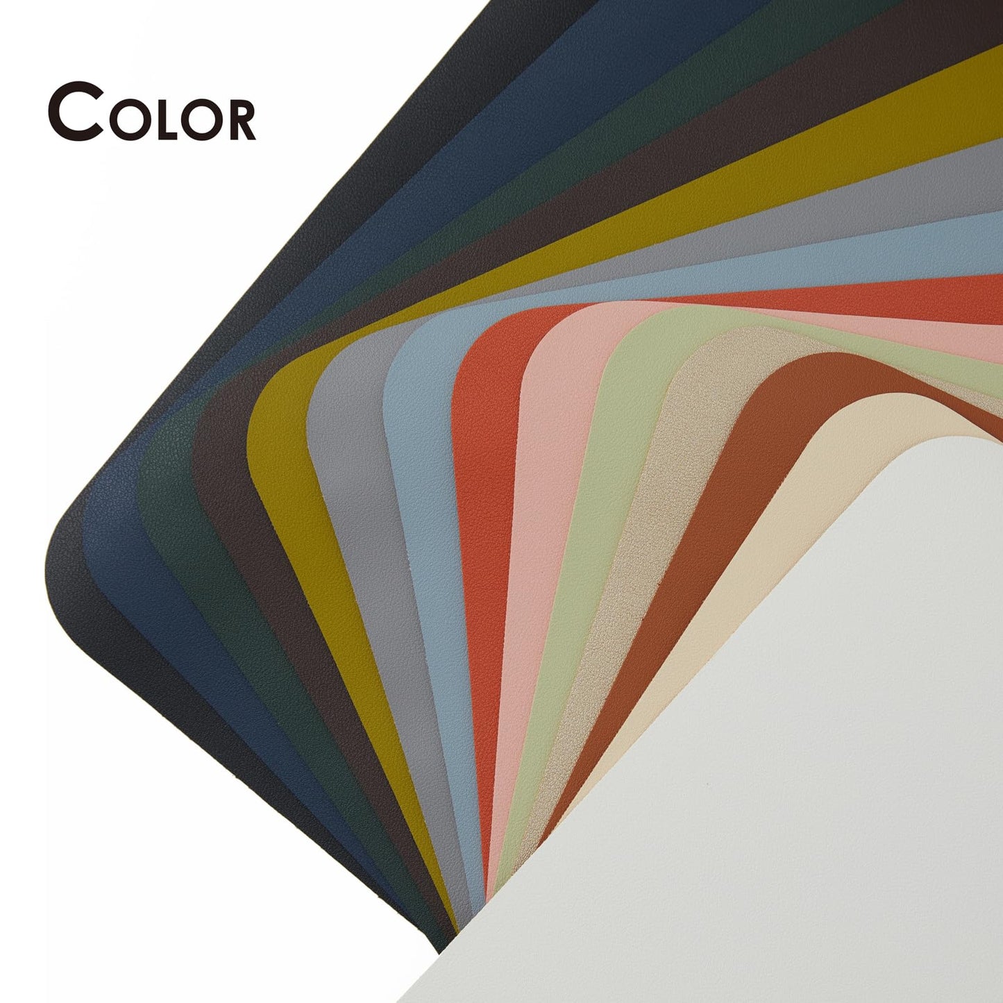 Compact Leather Desk Mat - Small Non-Slip PU Desk Pad for Office and Home - Desk Organization and Accessories - Ideal for Large Mouse Pad and Small Desk Mats on Top of Desks (Black,23.6"x 11.8")