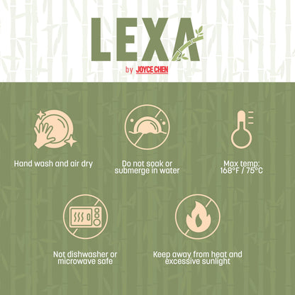 LEXA 12" Handmade White Bamboo Wooden Fruit Bowl for Kitchen Counter - 130 oz Lightweight Large Bamboo Wood Salad Bowl
