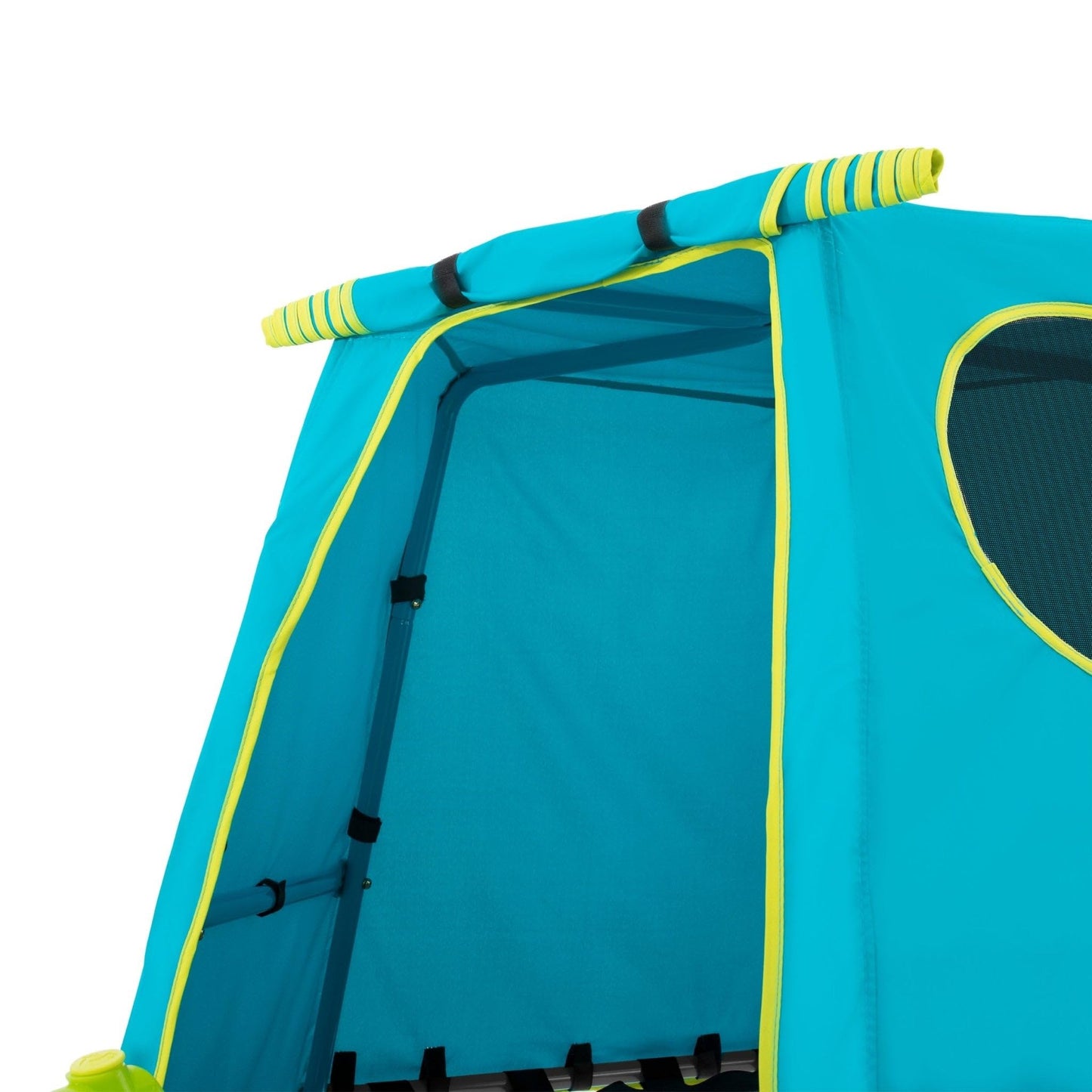 Explorer 2 Jungle Gym Climbing Set with Adjustable Steel Frame, Weather-Resistant Canopy & Platform, Outdoor Playset and Playground Equipment for Kids Ages 3-12, 220 lbs Capacity