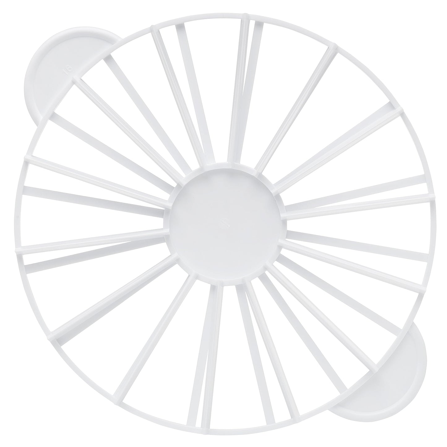 Ateco 1328 Cake Portion Marker, 14 or 16 Slices, Works for Cakes Up To 16-Inches Diameter, White