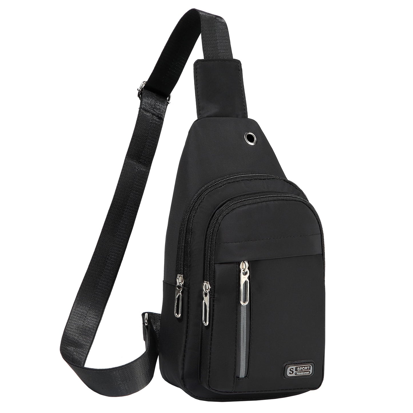 Cross Body Bag Sling Backpack Fanny Pack Small Crossbody Bags for Women Trendy - Black