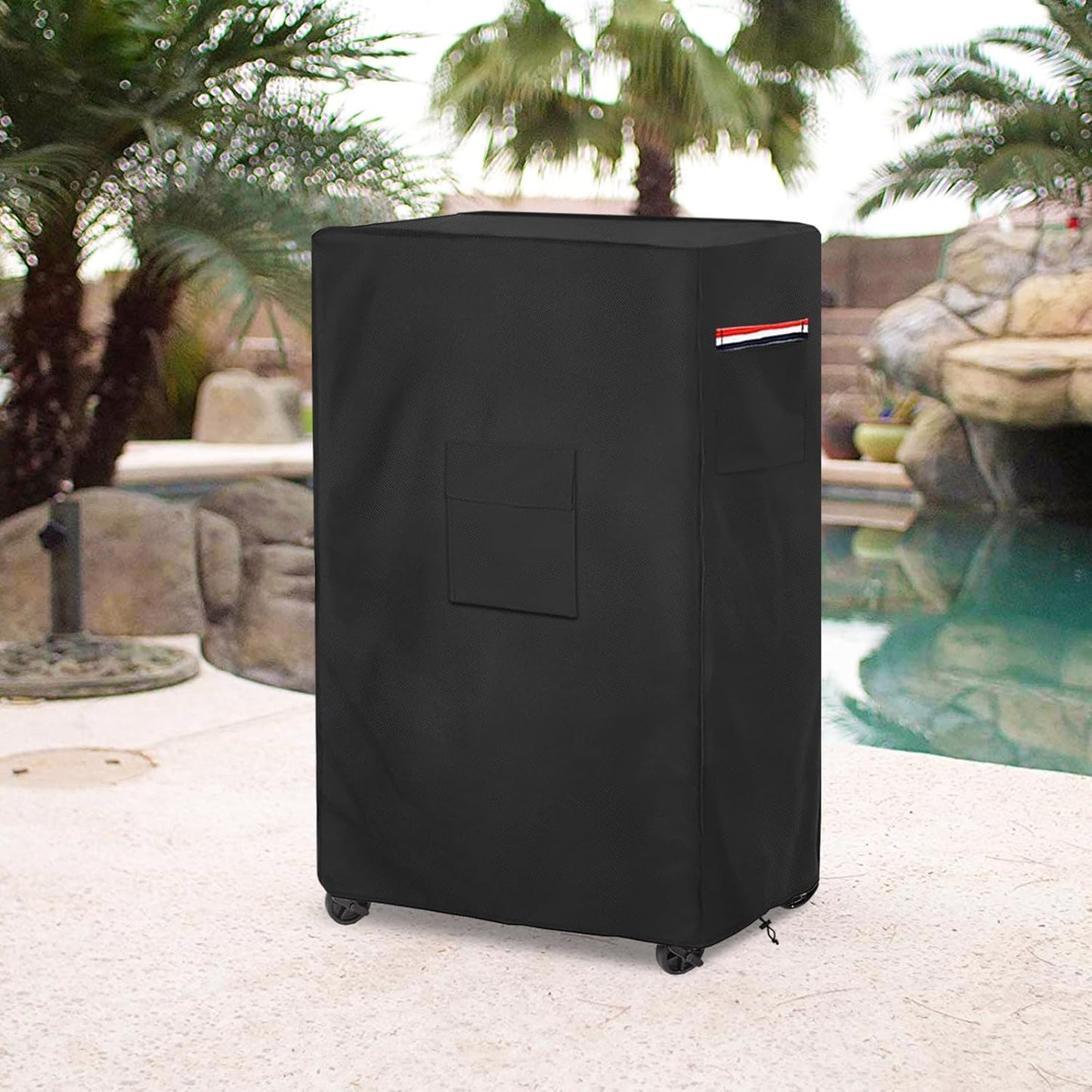 AIickwang Outdoor Evaporative Cooler Cover | 600D Heavy Duty Waterproof for Hessaire MC26A | Black, 21" x 15" x 32"