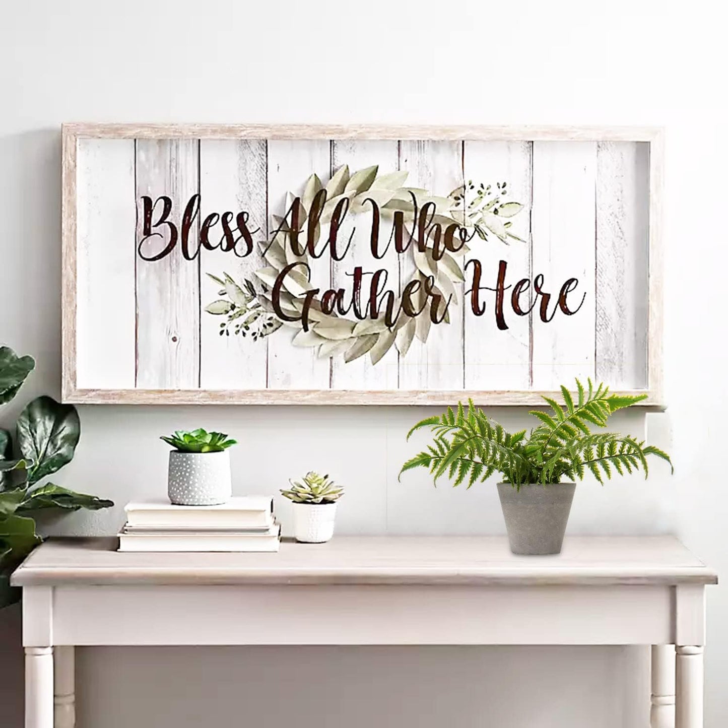 Briful 2PCS Faux Fern Eucalyptus Potted Plants, Artificial Greenery Décor for Indoor Home Office Bathroom