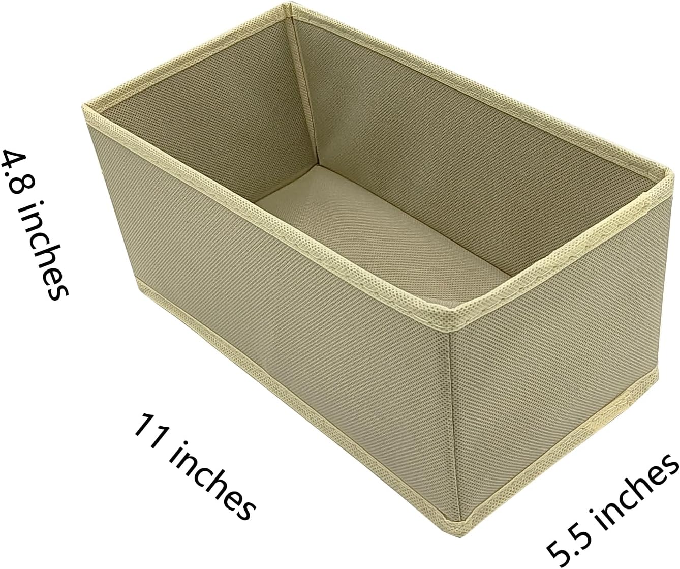 Drawer Organizer for Clothes, Set of 3 Storage Boxes, Sock and Underwear Organizer Dividers for Closet Dresser Drawers