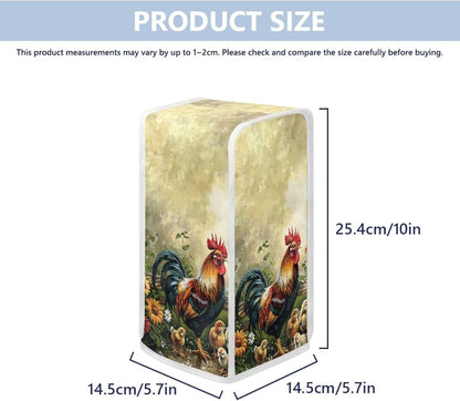 Reusable Rooster Can Opener Cover, Kitchen Appliance Dust Protector for Home Kitchen Decoration, Farmhouse Style