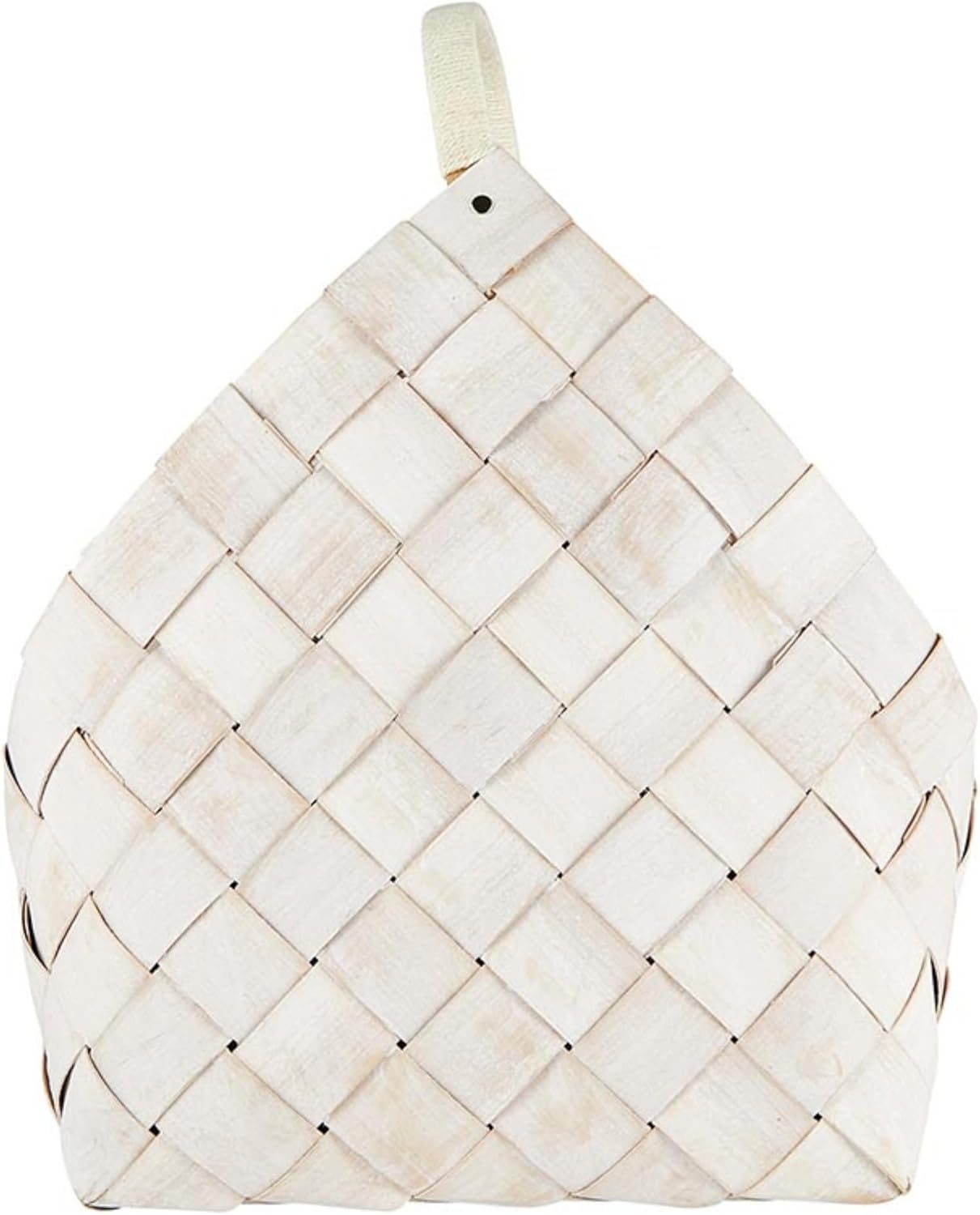 Santa Barbara Design Studio Wood Woven Storage Baskets, Nested Baskets for Home Décor, Set of 2