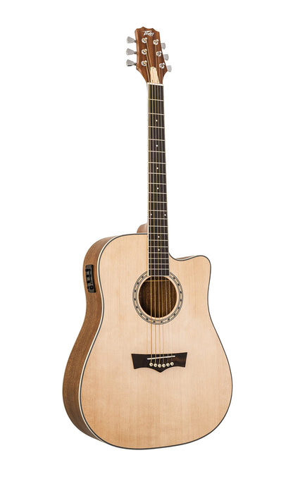 Peavey Delta Woods™ DW-2 CE™ Solid Top Cutaway Acoustic-Electric Guitar with Electronics and Case