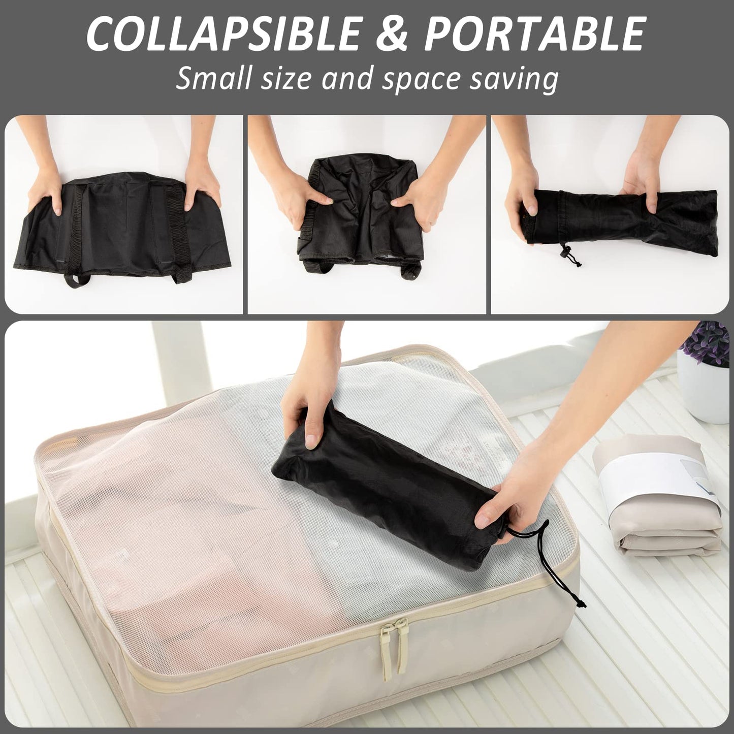 Foot Bath Basin 20L Collapsible Bucket, Portable Foot Soak Tub Feet Soaking Bucket for Outdoor Travel, Camping, Fishing(Black)