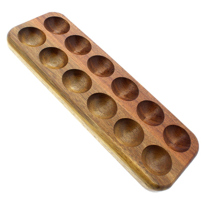 GUI'S CHICKEN COOP Egg Tray - Rustic Wooden Egg Holder For Eggs Usable in Kitchen Refrigerator, or Countertop for Display or Storage - Easy to Clean… (12 Eggs)