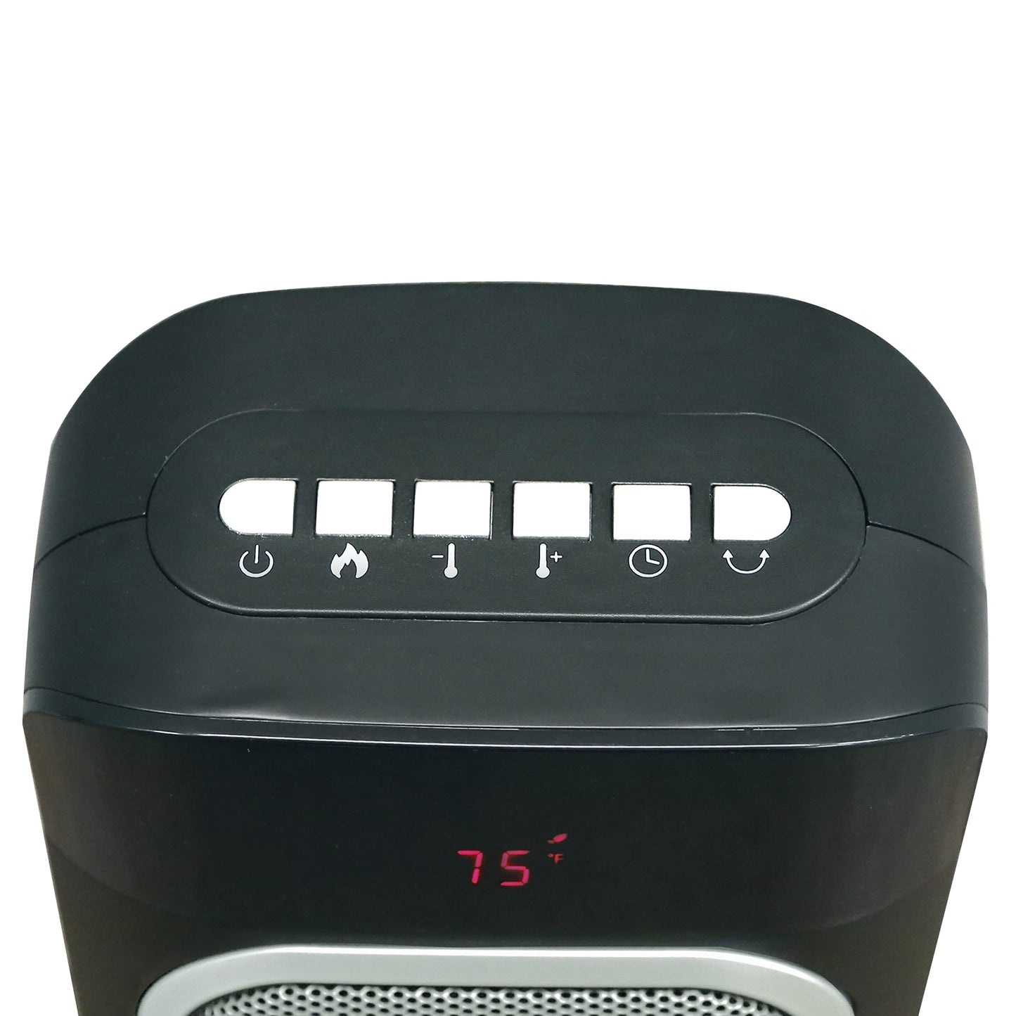 Comfort Zone Electric 24" Oscillating Digital Tower Space Heater with Full Function Remote, Adjustable Thermostat, and Overheat Protection, Ideal for Home, Bedroom, & Office, 1,500W, CZ523RBK