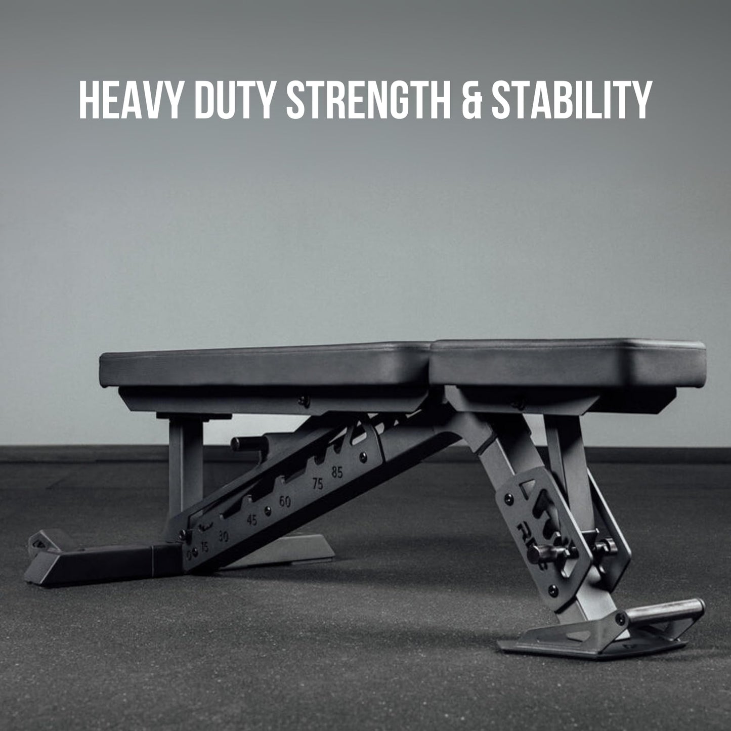 Rep Nighthawk Adjustable Weight Bench | Home Gym Incline Decline Flat Workout Bench | Heavy Duty Fitness and Strength Training Equipment | Foldable Space Saving Design, Metallic Black