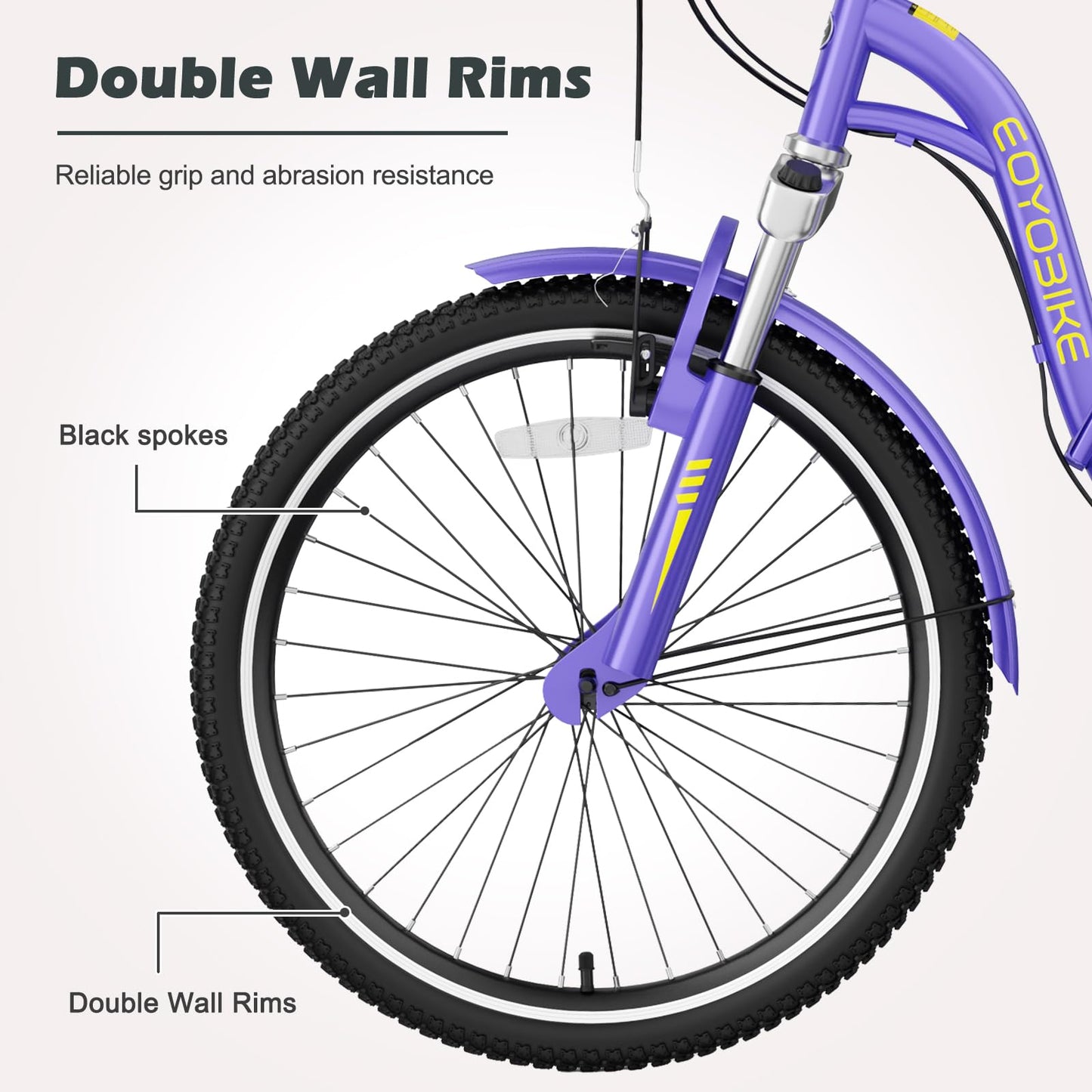 ABORON Adults Tricycle, 3 Wheels Bike for Adult, Tricycle for Adults, Double-Wall Wheel Rims, for Women Men Exercise Outdoor Sports
