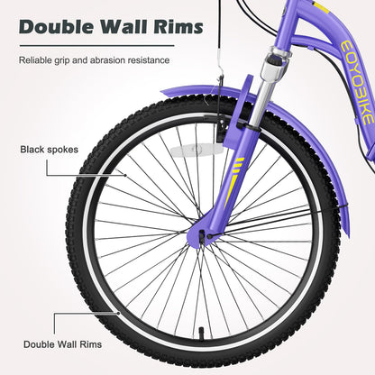 ABORON Adults Tricycle, 3 Wheels Bike for Adult, Tricycle for Adults, Double-Wall Wheel Rims, for Women Men Exercise Outdoor Sports