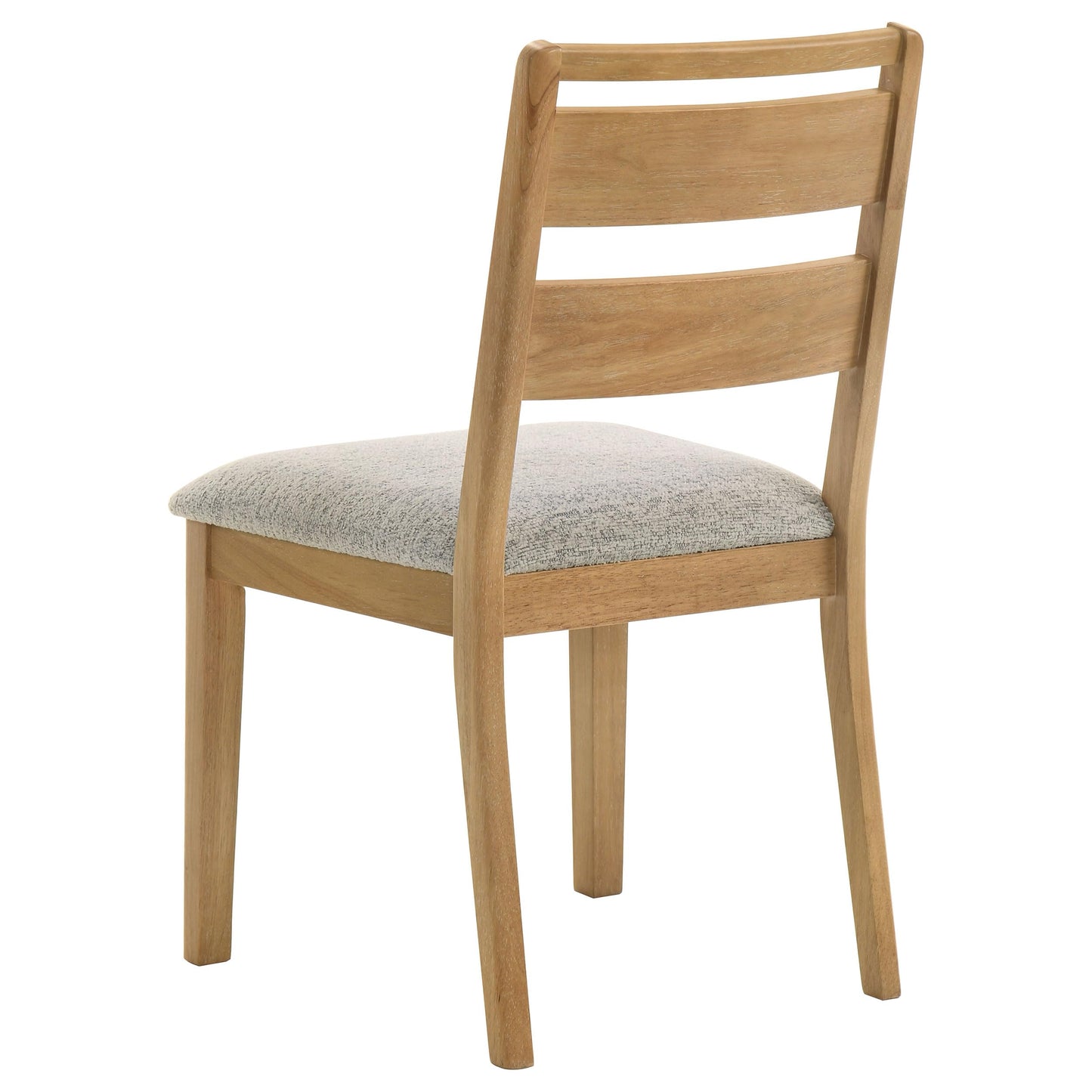 Coaster Home Furnishings - Duncan - Wood - Dining Side Chairs with Ladder Back Design, Cushioned Seat, Tapered Legs and Rounded Edges - Dining Room - Set of 2 - Washed Oak - 193652