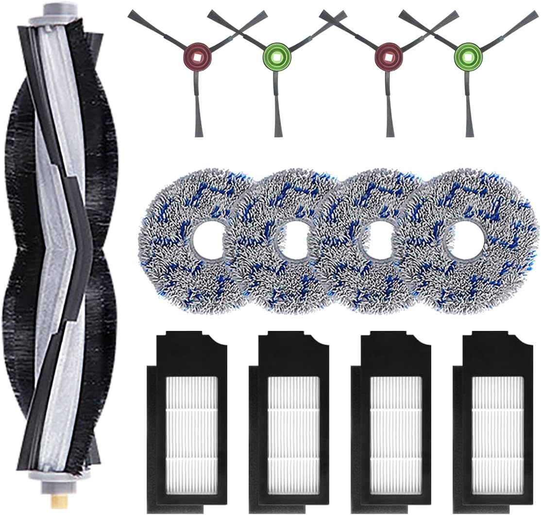 Home Times Vacuum Accessories Kit for ECOVACS X1/X1 Plus/T10/T10 Plus Omni, 11 PCS Replacement Set