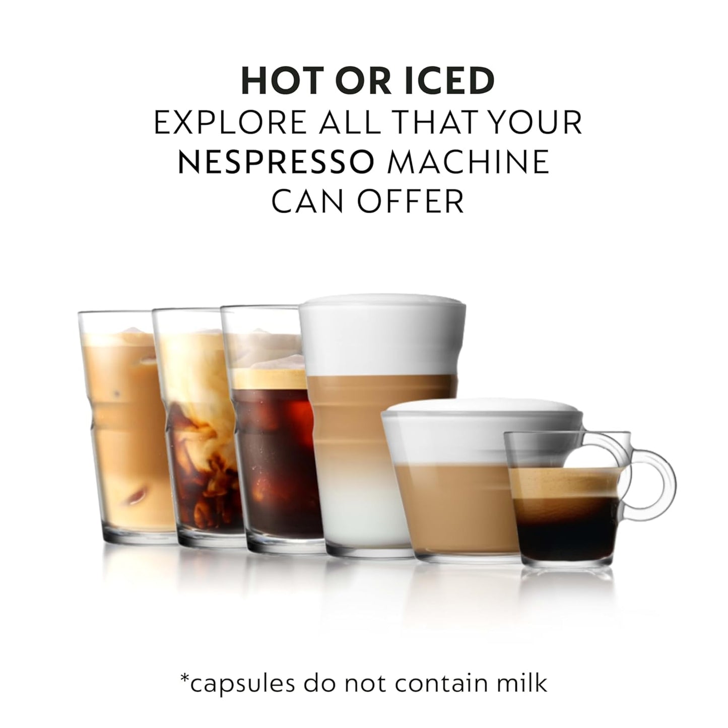 Nespresso Freddo Delicato Espresso Coffee Pods - 50-Count Original Line Capsules