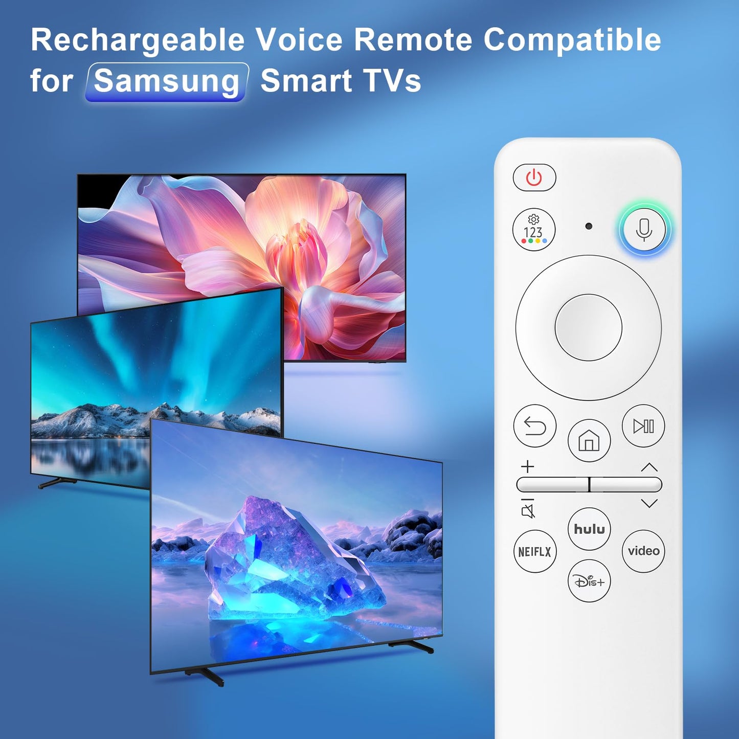 Voice Replacement for Google-Chromecast-Remote, G9N9N for Chromecast with Google TV Remote, for Google TV Streamer (Only for Snow Chromecast Google)