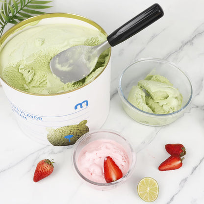 KAYCROWN 2 Pack Ice Cream Spade, Stainless Steel Ice Cream Spade Scoop with Non-Slip Handle for Hard or Creamy Ice Cream, Flat Ice Cream Paddle - Heavy Duty Strong, Durable Bend Proof, Dishwasher safe