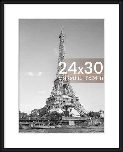 24x30 18x24 24 30 1 Pack upsimples Puzzle Frame, Display Pictures with Mat or x Without, Wall Hanging Poster Frames