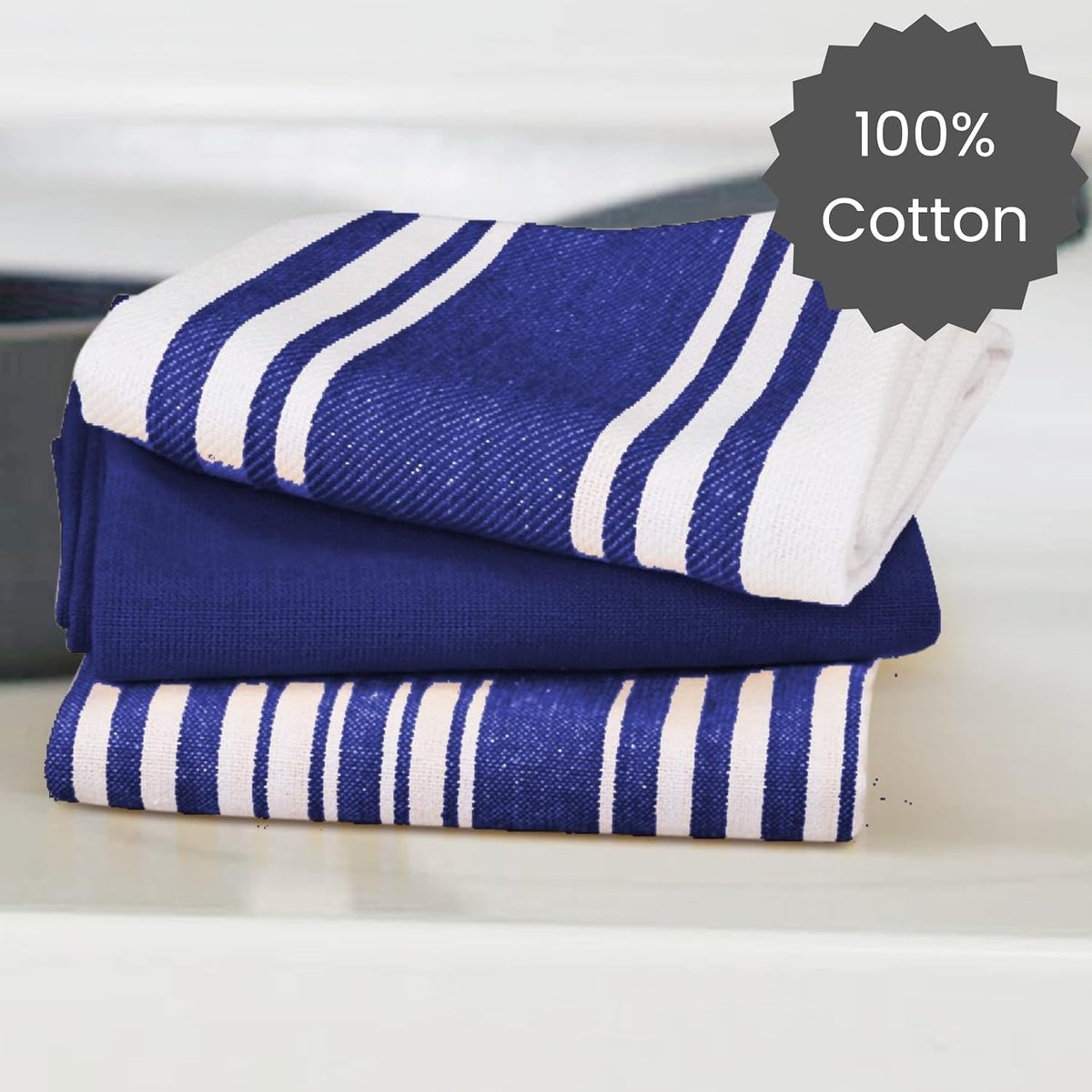 5 Pack 16x28 Cotton Clinic Assorted Kitchen Towels Soft Absorbent Quick Drying Table & Kitchen Linen - Dish Towels