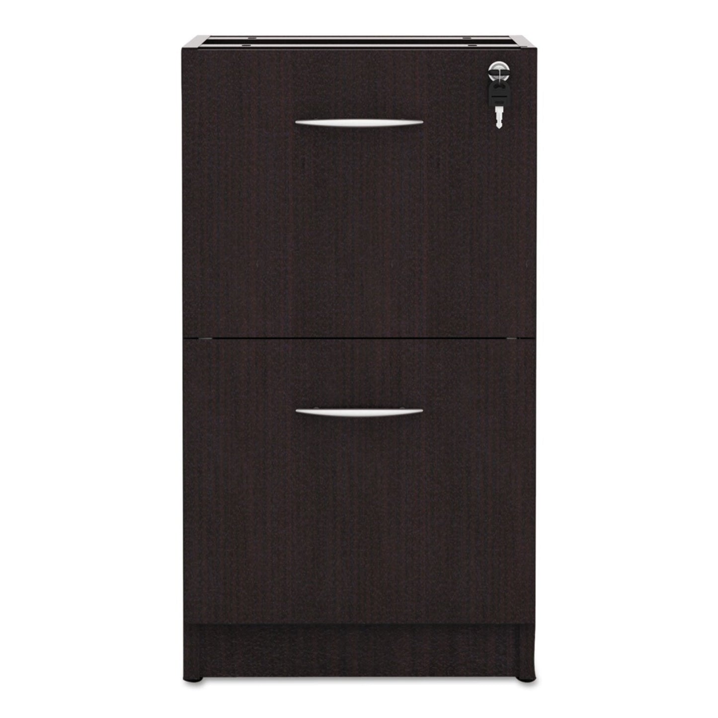 Alera Alera Valencia Series Full Pedestal File, Left Or Right, 2 Legal/Letter-Size File Drawers, Espresso, 15.63" X 20.5" X 28.5"